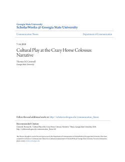 Cultural Play at the Crazy Horse Colossus: Narrative