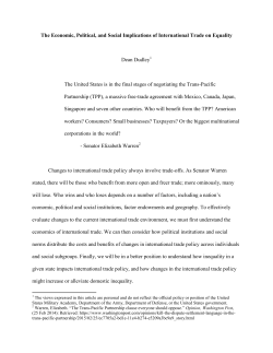 The Economic, Political, and Social Implications of International