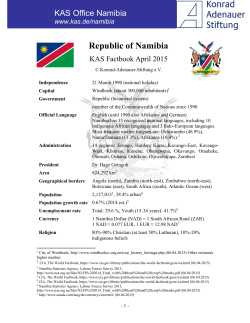 KAS Factbook Namibia (June 2015)