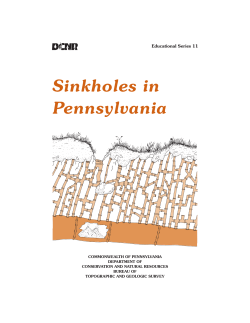 Sinkholes - Borough of State College