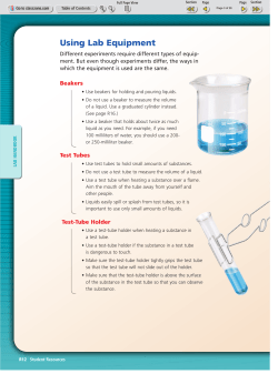 Using Lab Equipment