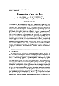 The calculation of near-wake flows
