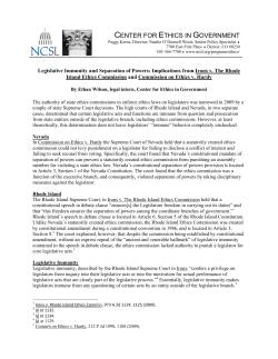 center for ethics in government - National Conference of State