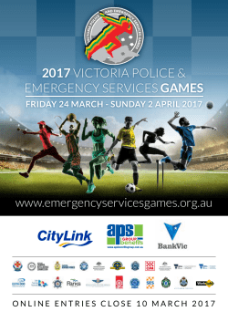 2017 Games Book - Police and Emergency Services Games