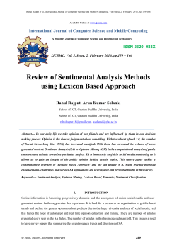 Review of Sentimental Analysis Methods using Lexicon Based