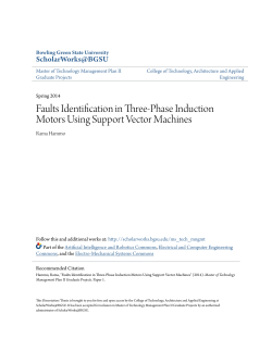 Faults Identification in Three-Phase Induction Motors Using Support