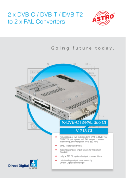 2 x DVB-C / DVB-T / DVB-T2 to 2 x PAL Converters