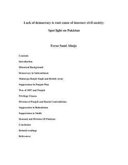 Lack of democracy is root cause of insecure civil society: Spot light