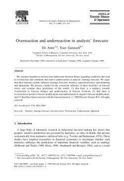 Overreaction and underreaction in analysts` forecasts