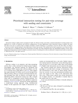 Prioritized interaction testing for pair