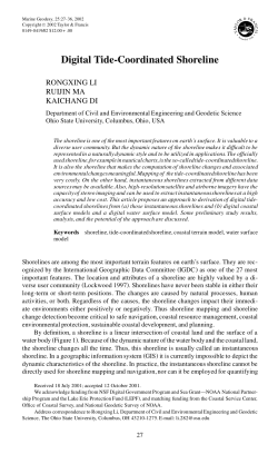 Digital Tide-Coordinated Shoreline