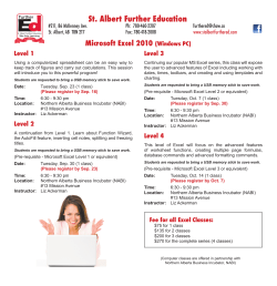 St. Albert Further Education - Northern Alberta Business Incubator