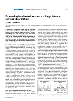 Processing local transitions versus long