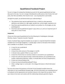 Quadrilateral Facebook Project