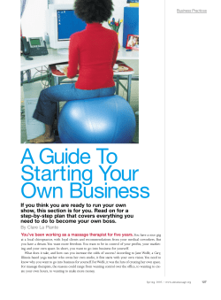 A Guide To Starting Your Own Business