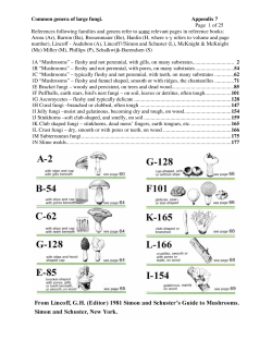 Common genera of large fungi. Appendix 7 Page 1 of 25