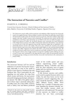 The Interaction of Narcotics and Conflict