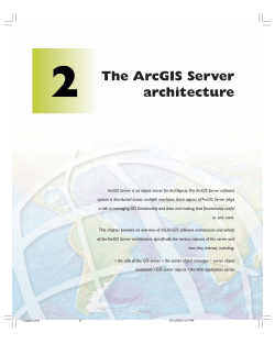 Chapter 2: The ArcGIS Server architecture