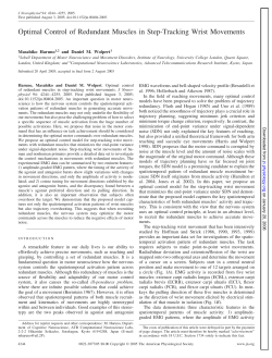 Optimal control of redundant muscles in step
