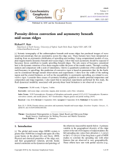 Porosity‐driven convection and asymmetry beneath mid