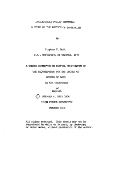 Incidentally Philip Lamantia : a study of the poetics of surrealism