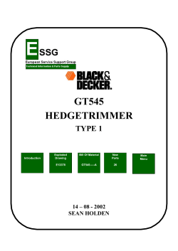 gt545 hedgetrimmer