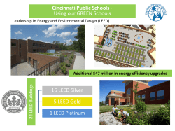 Details on our Green Schools as teaching tools