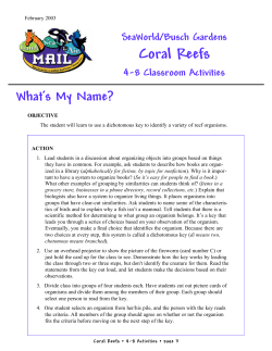 Coral Reefs