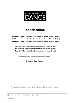 Grade 1&ndash;3 - Royal Academy Of Dance