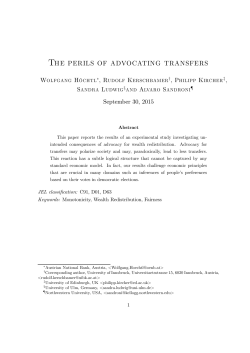 The perils oF advocating transFers