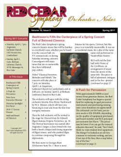 Or hestra Notes Orchestra Notes