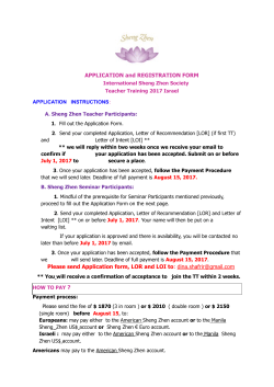 WORD/ APPLICATION and Registration Form