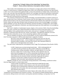 by Howard Zinn Chapter 9 &ndash; Slavery without Submission, Emancipati