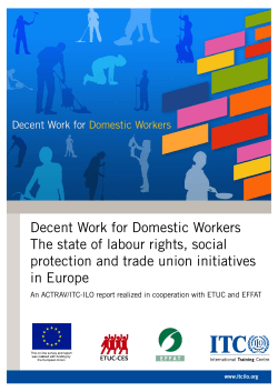 Decent Work for Domestic Workers