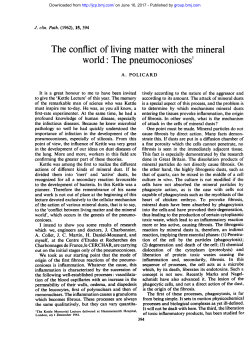 The conflict of living matter with the mineral world