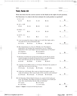 Test, Form 2A (continued)