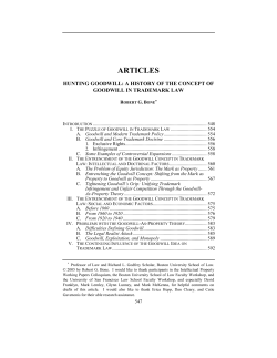 hunting goodwill: a history of the concept of