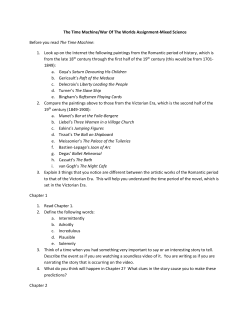 The Time Machine/War Of The Worlds Assignment