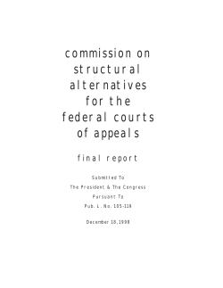 commission on structural alternatives for the federal courts of appeals