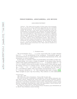 arXiv:math/0507163v1 [math.CO] 7 Jul 2005
