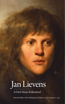 Jan Lievens: A Dutch Master Rediscovered