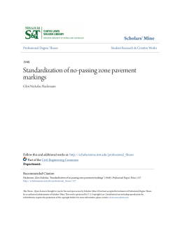 Standardization of no-passing zone pavement