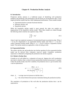Section 8: Production Decline Curve Analysis