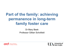 Part of the family: achieving permanence in long