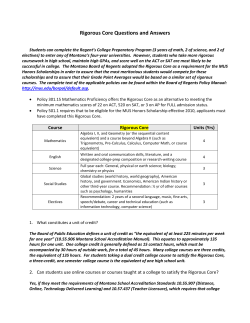 Rigorous Core Questions and Answers