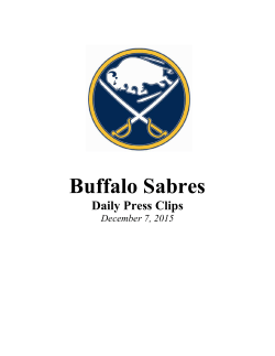 Press Clips - Buffalo Sabres Digital Press Box