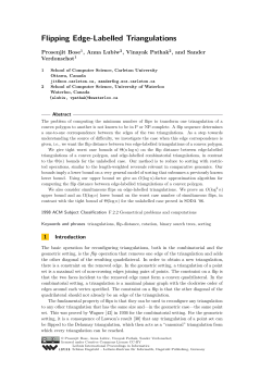 Flipping Edge-Labelled Triangulations