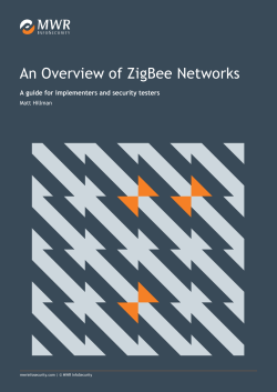 An Overview of ZigBee Networks