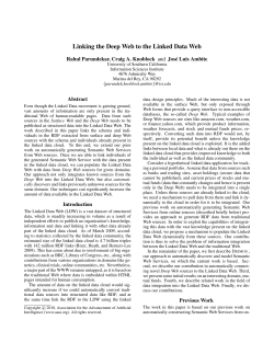 Linking the Deep Web to the Linked Data Web