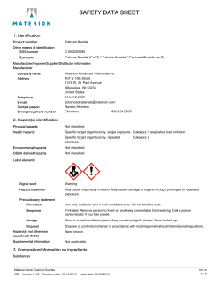 safety data sheet